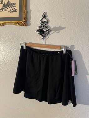 wild fable Black A-Line Skirt with Waist Tie Detail
